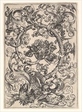 Ornament with Owl Mocked by Day Birds, ca. 1435-1491. Creator: Martin Schongauer.