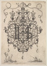 Design for a Pendant with IHS Monogram, 1609. Creator: Master PRK.