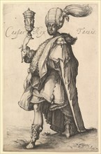 Caspar, after Three Magi series by Jacques Bellange, ca. 1615. Creator: Matthaus Merian.