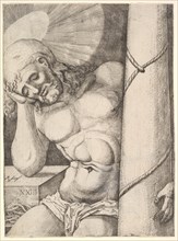 The Man of Sorrows at the Column, 1523. Creator: Nicolaas Hogenberg.
