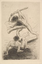 Cain and Abel, 1886. Creator: Odilon Redon.
