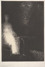 Below, I saw the vaporous contours of a human form, 1896. Creator: Odilon Redon.