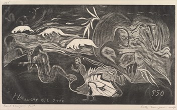 The Universe is Created (L'Univers est créé), from Fragrance (Noa Noa), 1893-94. Creator: Paul Gauguin.
