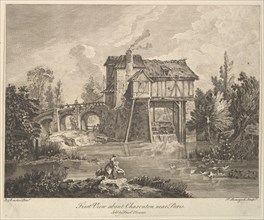 First View of Clarenton near Paris, mid to late 18th century. Creator: Peter Paul Benazech.