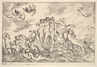 Triumph of Galatea, 1610-42. Creator: Pierre Brebiette.