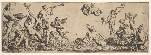 Neptune and Amphitrite, 1615-42. Creator: Pierre Brebiette.