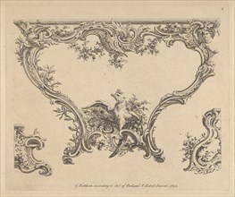 Design for a Console Table, 1752. Creator: Pierre Edme Babel.
