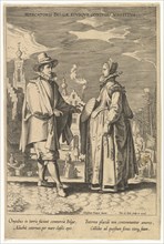 Mercatoris Belgae Eiusque Coniugis Vestitus, from Fashions of Different Nations.n.d. Creator: Pieter de Jode I.