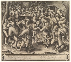 The Peasant Wedding Dance, after 1570. Creator: Pieter van der Heyden.