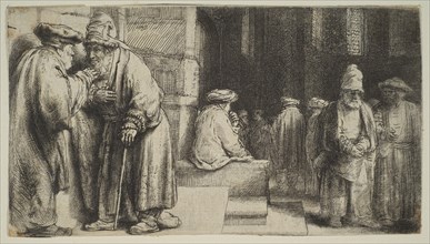 Jews in a Synagogue, 1648. Creator: Rembrandt Harmensz van Rijn.