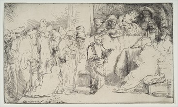 Christ Disputing with the Doctors; a sketch, 1652. Creator: Rembrandt Harmensz van Rijn.