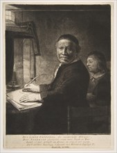 Lieven Willemsz van Coppenol with his Grandson, ca. 1658. Creator: Rembrandt Harmensz van Rijn.