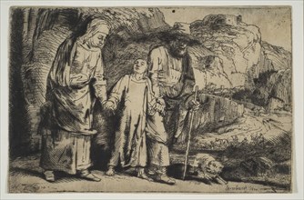 Christ between his Parents, Returning from the Temple, 1654. Creator: Rembrandt Harmensz van Rijn.