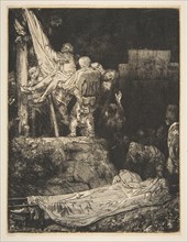 Descent from the Cross by Torchlight, 1654. Creator: Rembrandt Harmensz van Rijn.