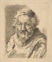 Bust of an Old Man in a Coat and Fur Collar
