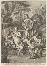 David and Bathsheba, 1680-1743. Creator: Robert van Audenaerde.