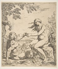 Adam and Eve, ca. 1639. Creator: Simone Cantarini.