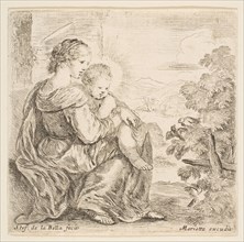 Virgin and Christ Child, 1641. Creator: Stefano della Bella.