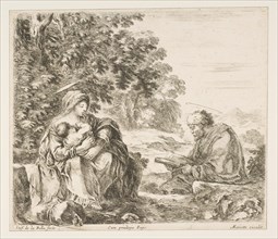 Rest on the Flight into Egypt, ca. 1649. Creator: Stefano della Bella.