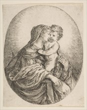 Virgin Embracing the Christ Child, ca. 1641. Creator: Stefano della Bella.