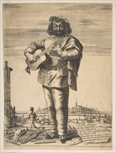 Carlo Cantu called Buffetto, 1646. Creators: Stefano della Bella, Jean Couvay.