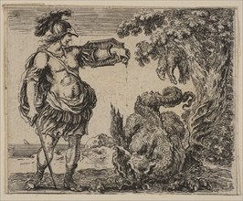 Jason, from 'Game of Mythology' (Jeu de la Mythologie), 1644. Creator: Stefano della Bella.