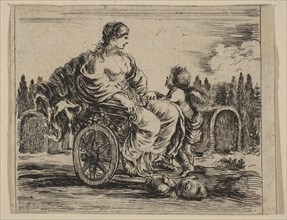 Venus, from 'Game of Mythology' (Jeu de la Mythologie), 1644. Creator: Stefano della Bella.
