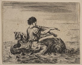 Arion, from 'Game of Mythology' (Jeu de la Mythologie), 1644. Creator: Stefano della Bella.