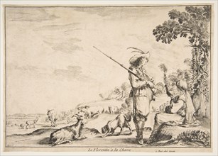 Le Florentin à la chasse, ca. 1654. Creator: Stefano della Bella.