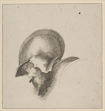 Plate 10: head of a soldier, from 'Drawing Basics'