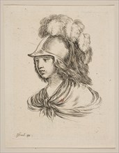 Head of Minerva, from 'Various heads and figures'
