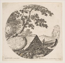 Plate 1: fragments from ancient monuments, from 'Roman Landscapes and Ruins'