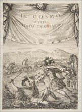 Frontispiece for Il Cosmo, 1650. Creator: Stefano della Bella.