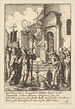 Jesus before Pilate, 1625-77. Creator: Wenceslaus Hollar.