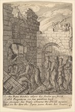 Descent into Hell, 1625-77. Creator: Wenceslaus Hollar.