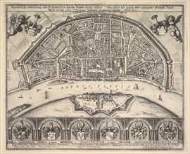 Cologne and Deutz, 1635. Creator: Wenceslaus Hollar.