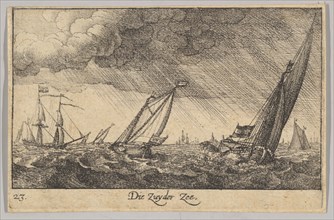 Zuyder Zee, 1635. Creator: Wenceslaus Hollar.