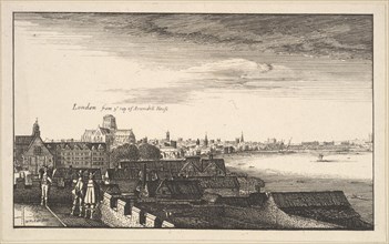 London from Arundel House, copy, 17th century