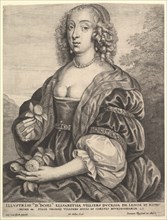 Mary Villiers, Dutchess of Lennox and Richmond, 1625-77. Creator: Wenceslaus Hollar.