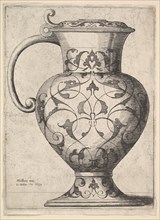 Jug decorated with arabesques, 1645. Creator: Wenceslaus Hollar.