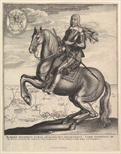 Earl of Essex on Horseback, 1643. Creator: Wenceslaus Hollar.