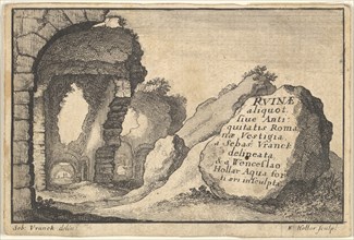 Roman Ruins, second version of title-page, ca. 1650. Creator: Unknown.
