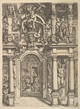 Ornament plate from Architettura, 1598. Creator: Wendel Dietterlin the Elder.