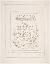 Title Page, from Illustrations of the Book of Job, 1825-26. Creator: William Blake.