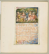 Songs of Innocence and of Experience: Laughing Song, ca. 1825. Creator: William Blake.