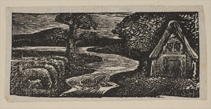 Sabrina's Silvery Flood, from Thornton's Pastorals of Virgil, 1821. Creator: William Blake.