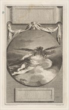 Winged Figure Flying Through Clouds, ca. 1780-87. Creator: William Blake.