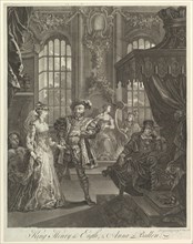 King Henry the Eighth and Anna Bullen, ca. 1728. Creator: William Hogarth.