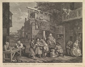Canvassing for Votes, Plate II: Four Prints of an Election, February 20, 1757. Creator: Charles Grignion.