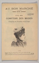 Au Bon Marché-Comptoir des Modes, Chapeaux de Dentelles et de Crêpe, Été 1891, 1891. Creator: Unknown.